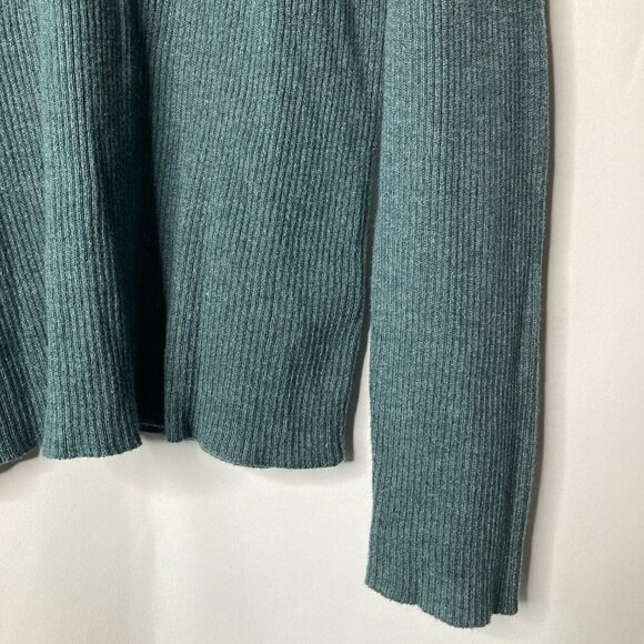 AEO Women's Green Button V-Neck Sweater Size XXL - Picture 6 of 9